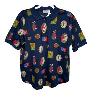 ⚫️ TRAIL golf print vintage style shirt​